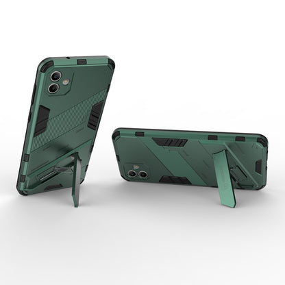 Samsung Galaxy A04 4G Shockproof Phone Case - Punk Armor 2-in-1 PC + TPU with Invisible Holder