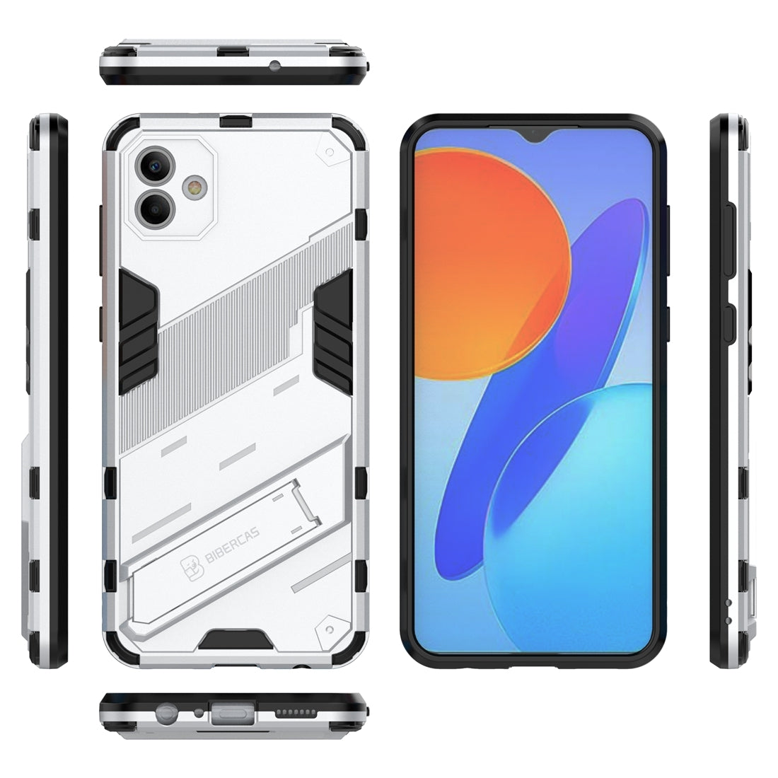 Samsung Galaxy A04 4G Shockproof Phone Case - Punk Armor 2-in-1 PC + TPU with Invisible Holder