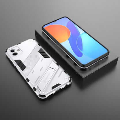 Samsung Galaxy A04 4G Shockproof Phone Case - Punk Armor 2-in-1 PC + TPU with Invisible Holder