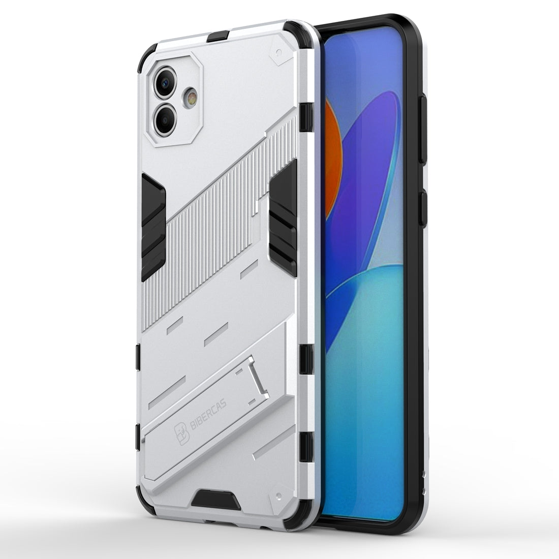 Samsung Galaxy A04 4G Shockproof Phone Case - Punk Armor 2-in-1 PC + TPU with Invisible Holder