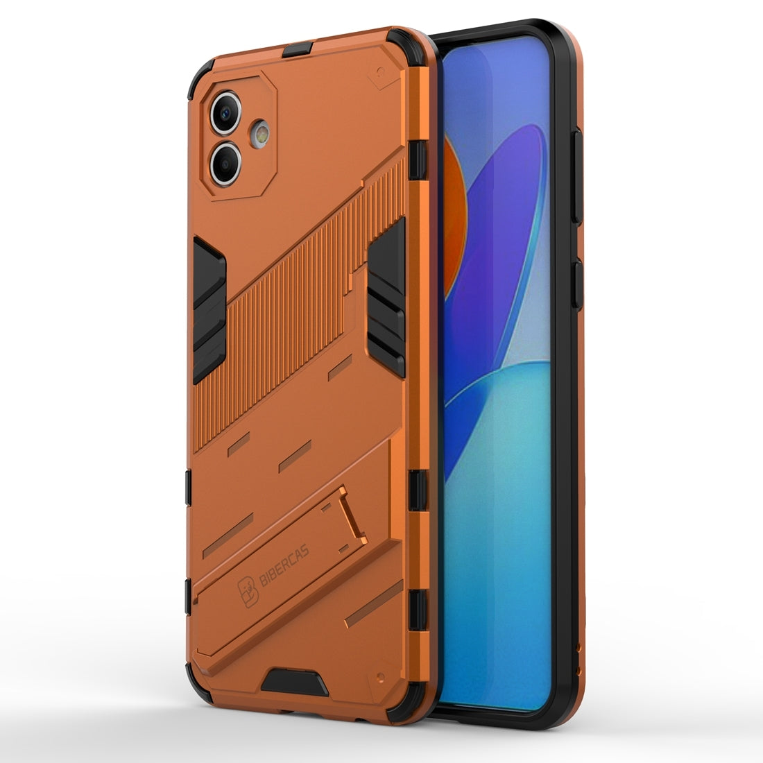 Samsung Galaxy A04 4G Shockproof Phone Case - Punk Armor 2-in-1 PC + TPU with Invisible Holder