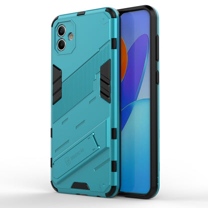 Samsung Galaxy A04 4G Shockproof Phone Case - Punk Armor 2-in-1 PC + TPU with Invisible Holder