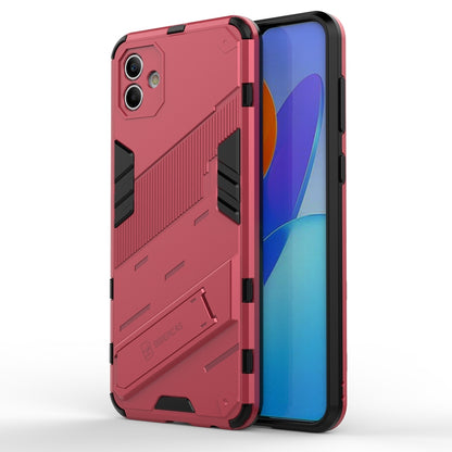 Samsung Galaxy A04 4G Shockproof Phone Case - Punk Armor 2-in-1 PC + TPU with Invisible Holder