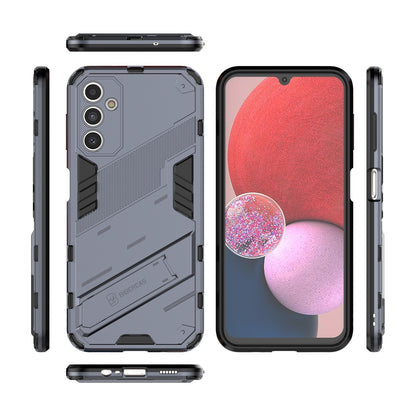 Samsung Galaxy A14 5G Shockproof Phone Case - Punk Armor 2-in-1 PC + TPU with Invisible Holder
