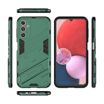 Samsung Galaxy A14 5G Shockproof Phone Case - Punk Armor 2-in-1 PC + TPU with Invisible Holder