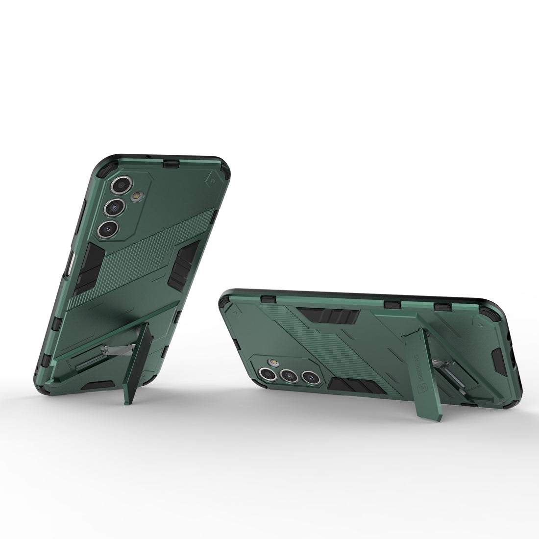 Samsung Galaxy A14 5G Shockproof Phone Case - Punk Armor 2-in-1 PC + TPU with Invisible Holder