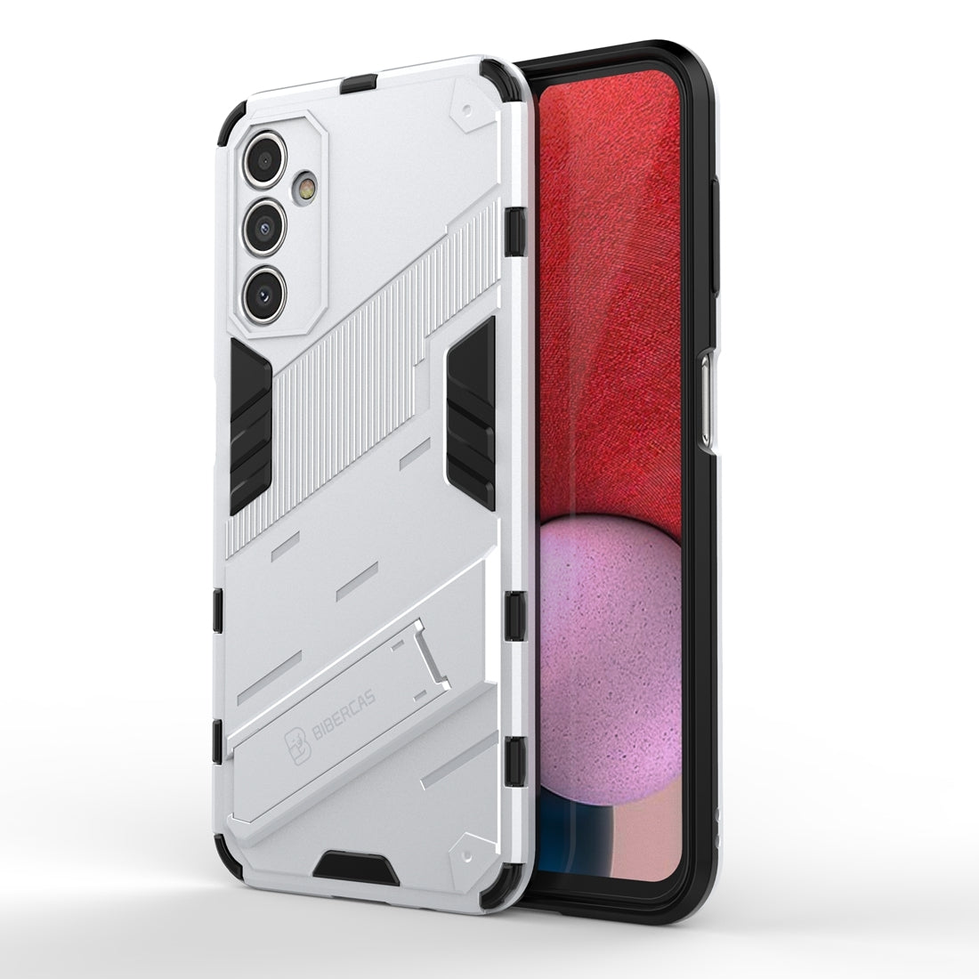 Samsung Galaxy A14 5G Shockproof Phone Case - Punk Armor 2-in-1 PC + TPU with Invisible Holder