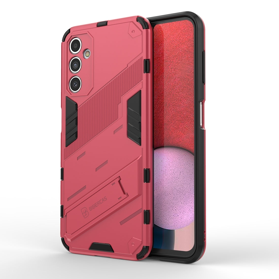 Samsung Galaxy A14 5G Shockproof Phone Case - Punk Armor 2-in-1 PC + TPU with Invisible Holder