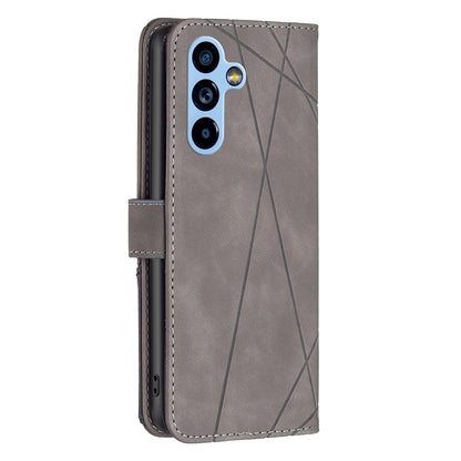 Samsung Galaxy A54 5G Wallet Case – Rhombus Texture PU Leather, Magnetic Buckle, Card Slots, Stand Function, Shockproof Protective Cover