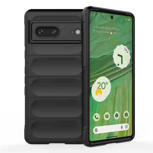 Google Pixel 7 Magic Shield TPU + Flannel Phone Case: Durable, Non-toxic, Easy Access, Stylish Design