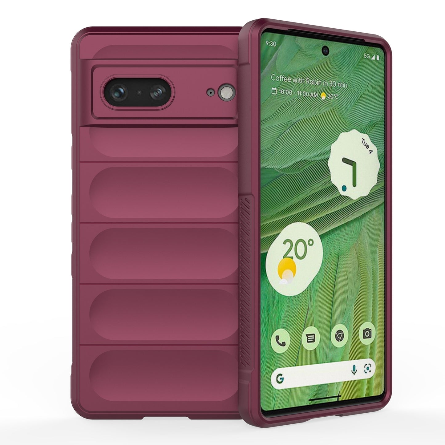 Google Pixel 7 Magic Shield TPU + Flannel Phone Case: Durable, Non-toxic, Easy Access, Stylish Design