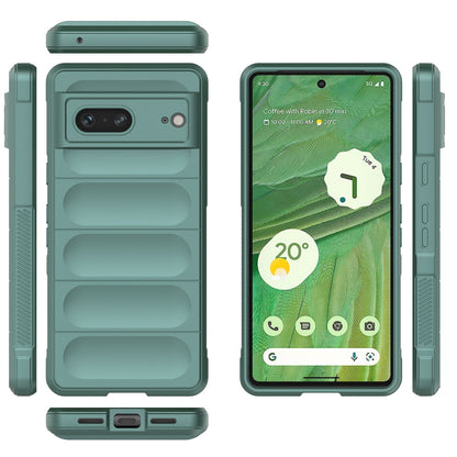 Google Pixel 7 Magic Shield TPU + Flannel Phone Case: Durable, Non-toxic, Easy Access, Stylish Design