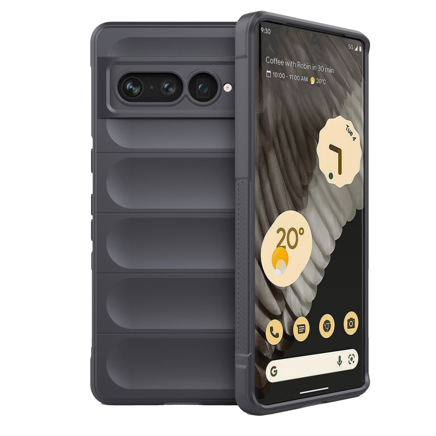 Google Pixel 7 Pro Magic Shield TPU + Flannel Phone Case: Durable, Non-toxic, Easy Access, Stylish Design