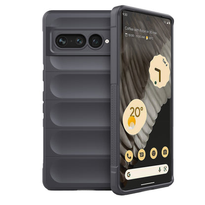 Google Pixel 7 Pro Magic Shield TPU + Flannel Phone Case: Durable, Non-toxic, Easy Access, Stylish Design