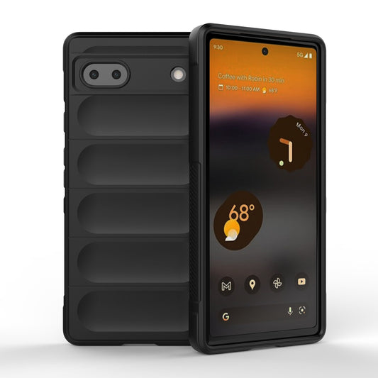 Google Pixel 6a Magic Shield TPU + Flannel Phone Case: Durable, Non-toxic, Easy Access, Stylish Design