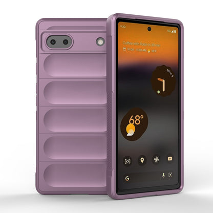 Google Pixel 6a Magic Shield TPU + Flannel Phone Case: Durable, Non-toxic, Easy Access, Stylish Design