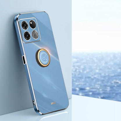 OnePlus Ace Racing Tough TPU Phone Case with 6D Electroplate, Straight Edge Design, and Comfortable Ring Holder