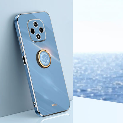 Huawei Nova 9Z 5G Tough TPU Phone Case with 6D Electroplate, Straight Edge Design, and Comfortable Ring Holder