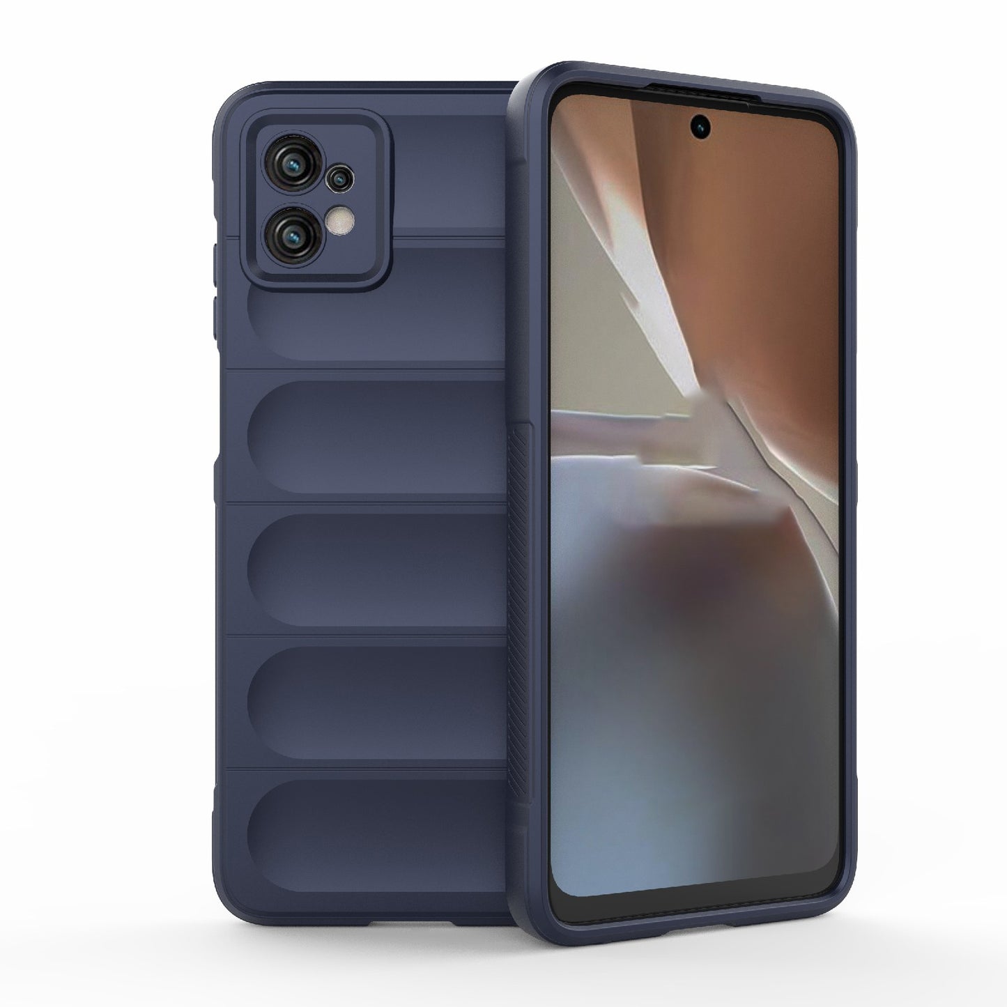 Motorola Moto G32 Magic Shield TPU + Flannel Phone Case: Durable, Non-toxic, Easy Access, Stylish Design