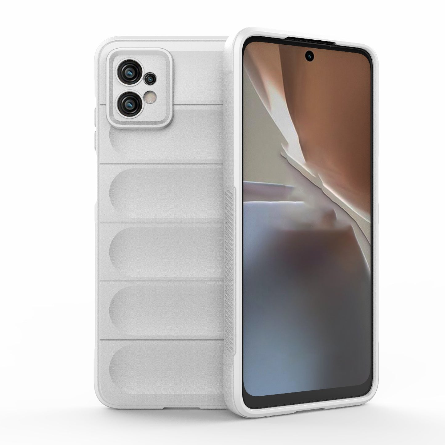 Motorola Moto G32 Magic Shield TPU + Flannel Phone Case: Durable, Non-toxic, Easy Access, Stylish Design