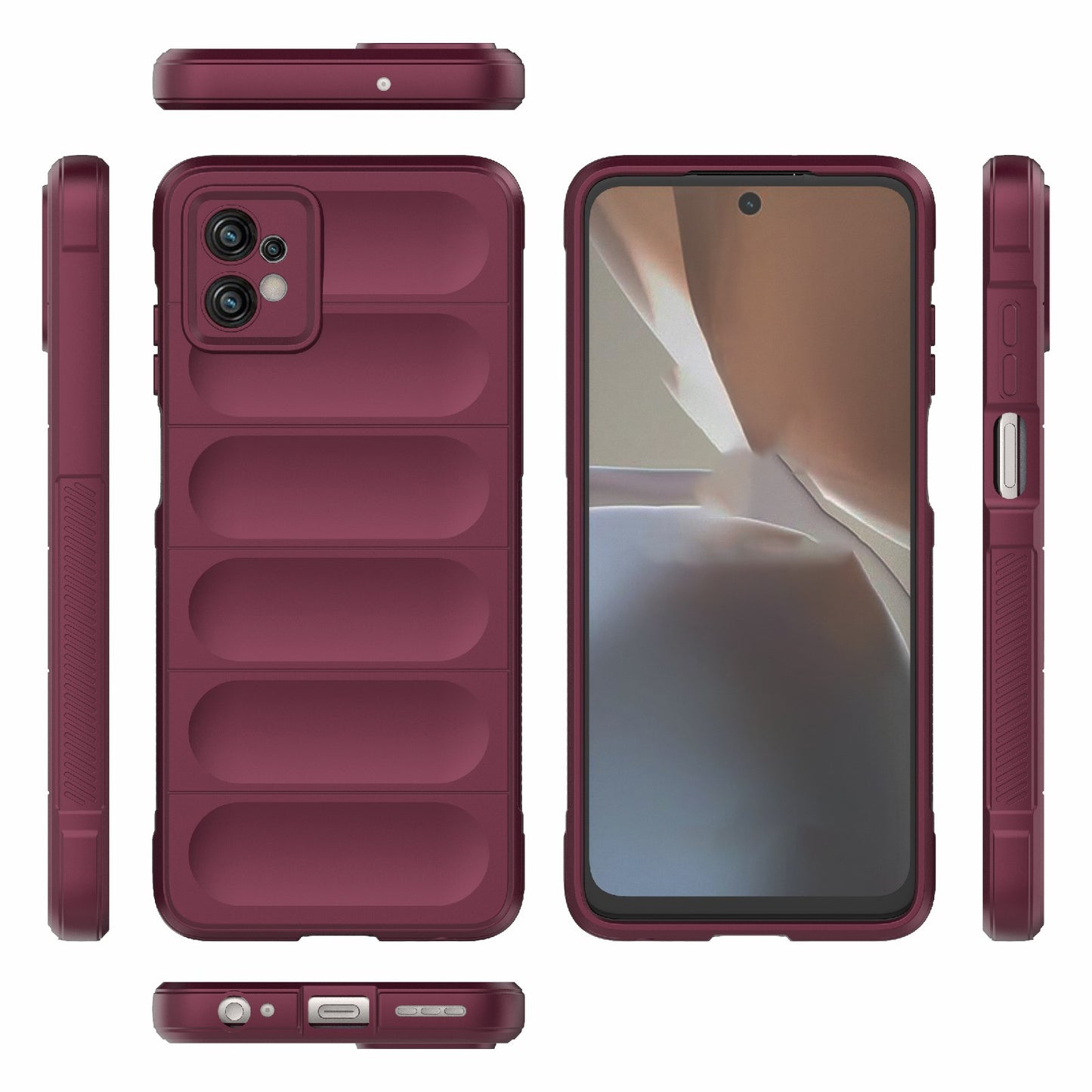 Motorola Moto G32 Magic Shield TPU + Flannel Phone Case: Durable, Non-toxic, Easy Access, Stylish Design