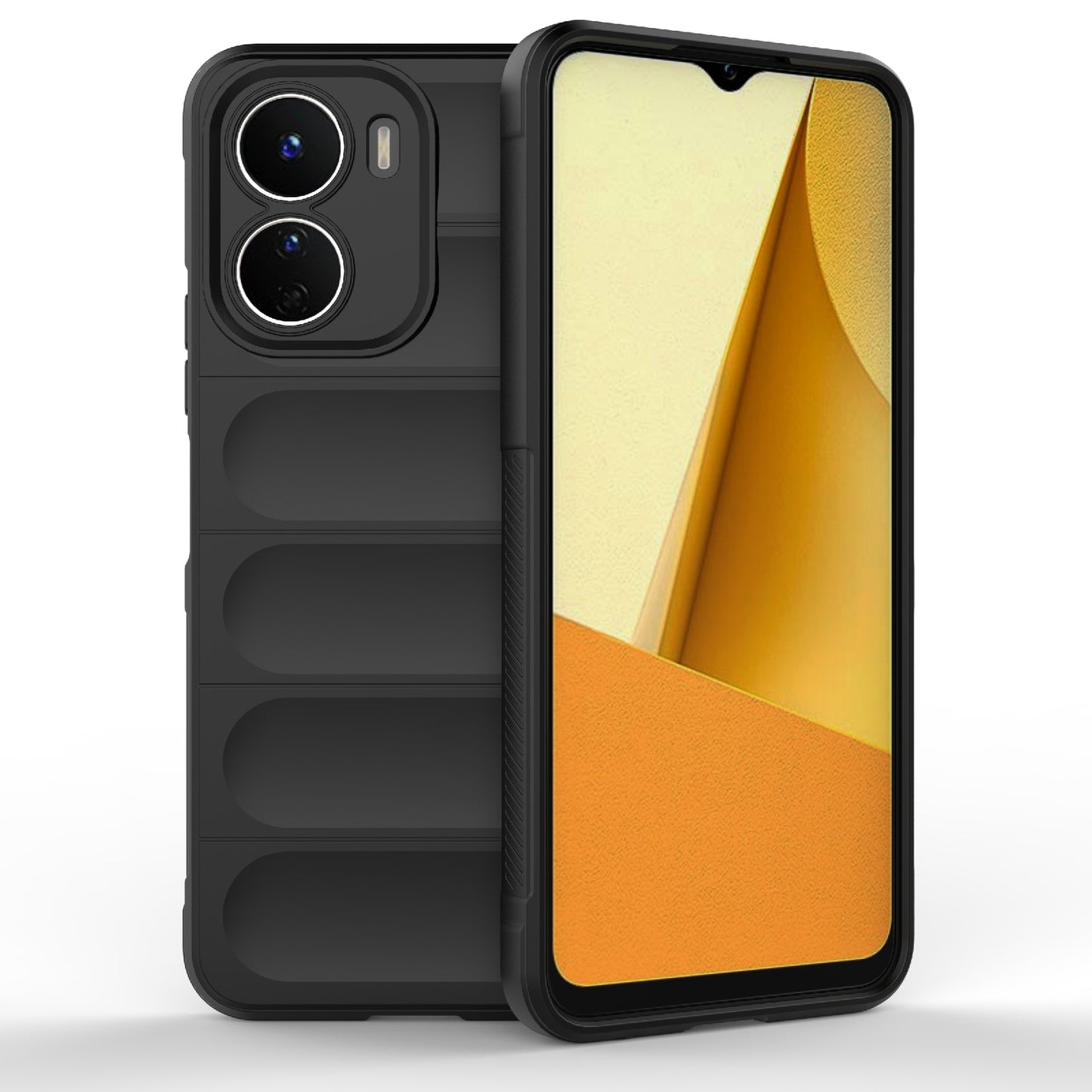 vivo Y16 4G Global Magic Shield TPU + Flannel Phone Case: Durable, Non-toxic, Easy Access, Stylish Design