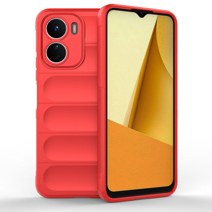 vivo Y16 4G Global Magic Shield TPU + Flannel Phone Case: Durable, Non-toxic, Easy Access, Stylish Design