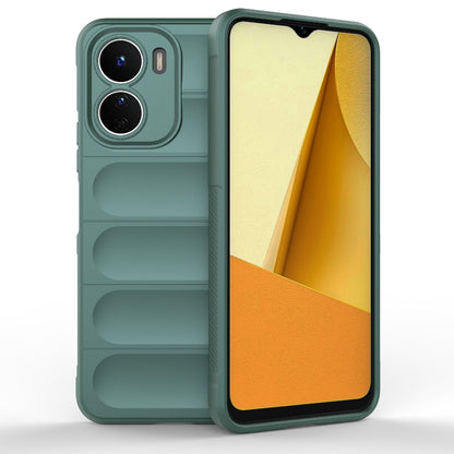 vivo Y16 4G Global Magic Shield TPU + Flannel Phone Case: Durable, Non-toxic, Easy Access, Stylish Design