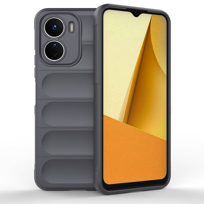 vivo Y16 4G Global Magic Shield TPU + Flannel Phone Case: Durable, Non-toxic, Easy Access, Stylish Design