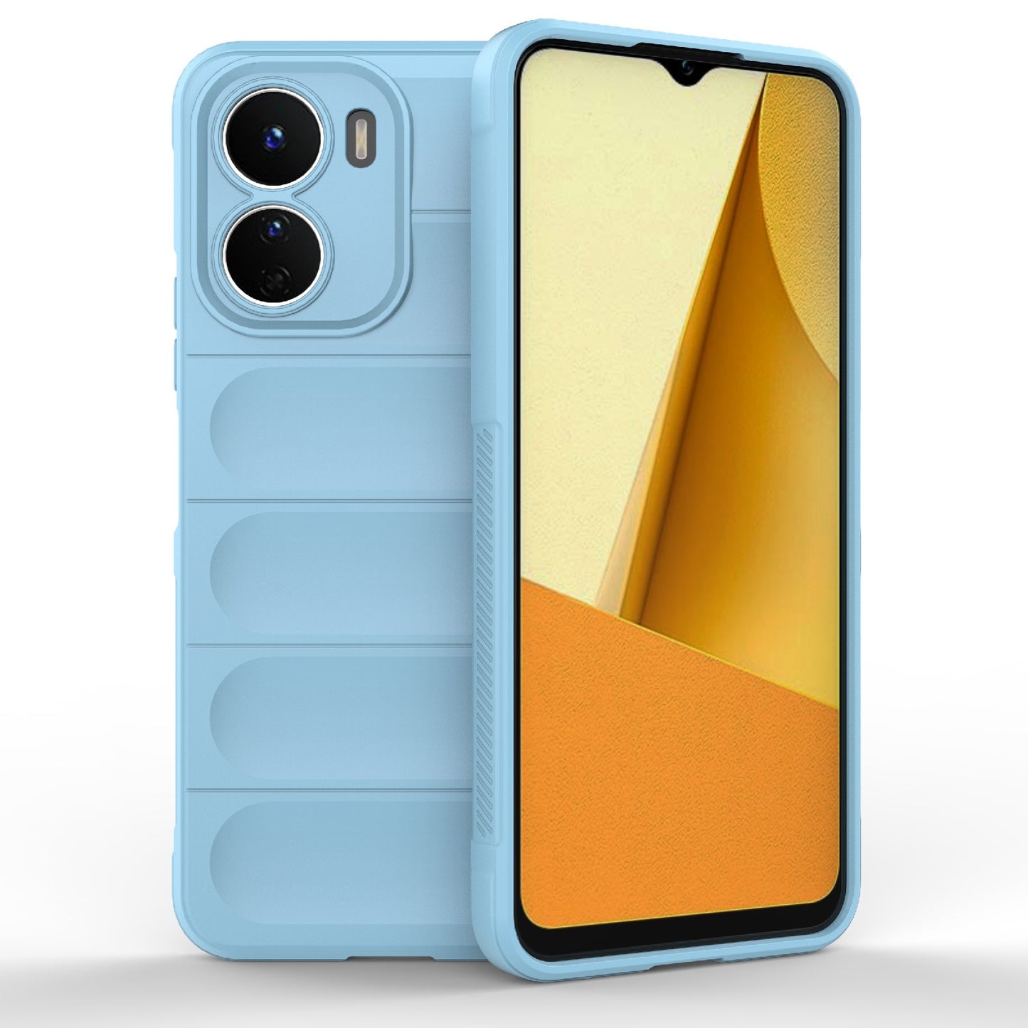 vivo Y16 4G Global Magic Shield TPU + Flannel Phone Case: Durable, Non-toxic, Easy Access, Stylish Design