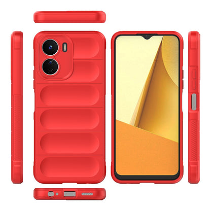 vivo Y16 4G Global Magic Shield TPU + Flannel Phone Case: Durable, Non-toxic, Easy Access, Stylish Design