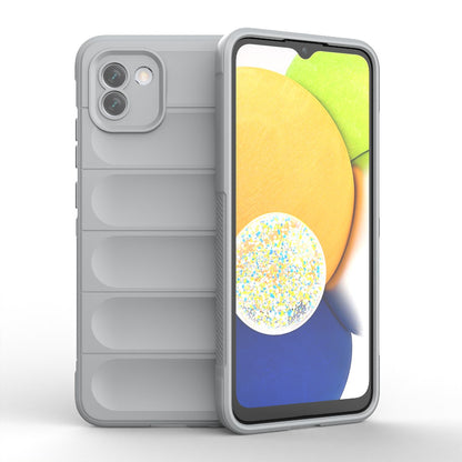 Samsung Galaxy A03 Global Magic Shield TPU + Flannel Phone Case: Durable, Non-toxic, Easy Access, Stylish Design