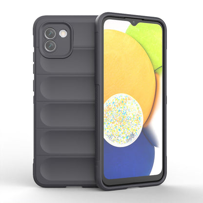 Samsung Galaxy A03 Global Magic Shield TPU + Flannel Phone Case: Durable, Non-toxic, Easy Access, Stylish Design