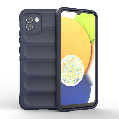 Samsung Galaxy A03 Global Magic Shield TPU + Flannel Phone Case: Durable, Non-toxic, Easy Access, Stylish Design