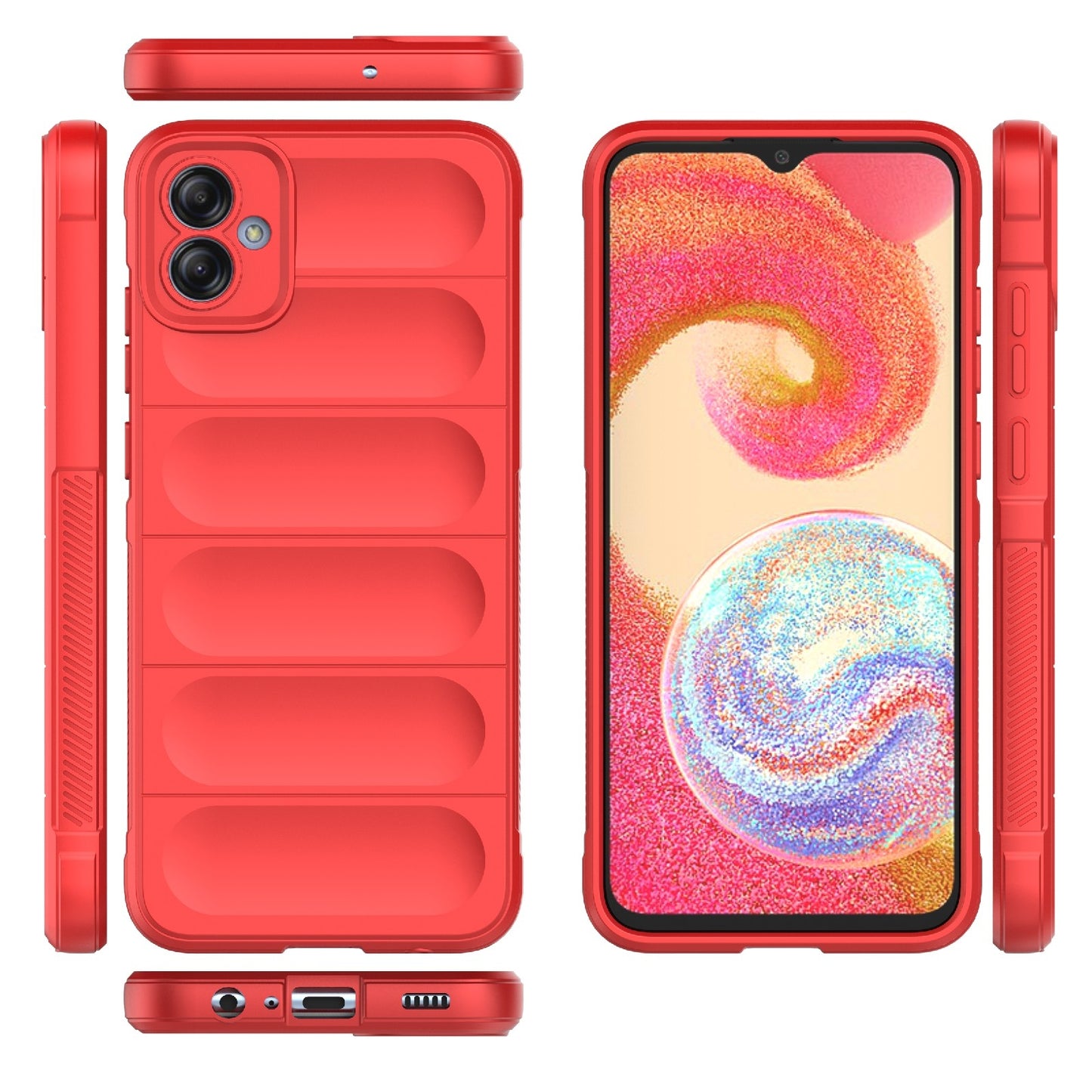 Samsung Galaxy A04e 4G Magic Shield TPU + Flannel Phone Case: Durable, Non-toxic, Easy Access, Stylish Design