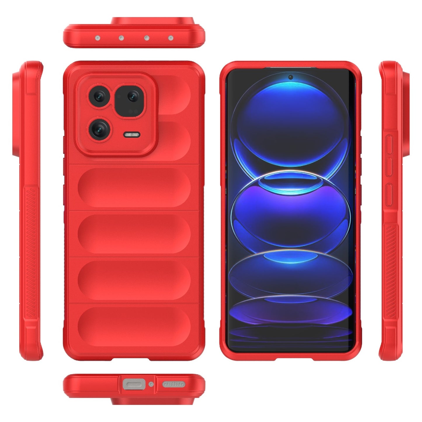 Xiaomi 13 Pro 5G Magic Shield TPU + Flannel Phone Case: Durable, Non-toxic, Easy Access, Stylish Design