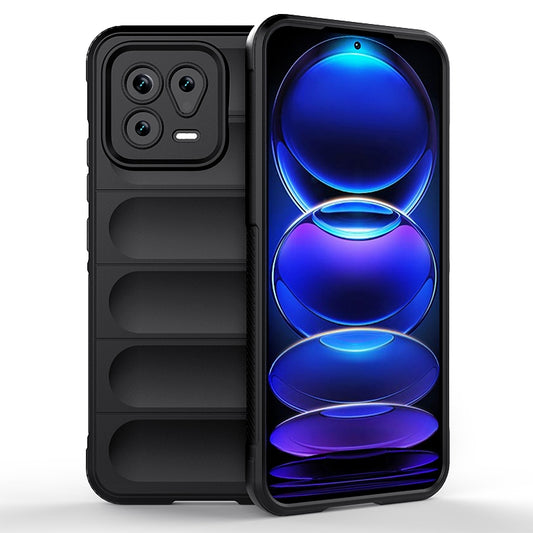 Xiaomi 13 Magic Shield TPU + Flannel Phone Case: Durable, Non-toxic, Easy Access, Stylish Design