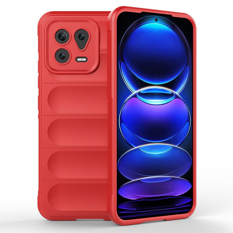 Xiaomi 13 Magic Shield TPU + Flannel Phone Case: Durable, Non-toxic, Easy Access, Stylish Design