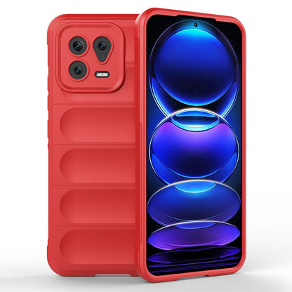 Xiaomi 13 Magic Shield TPU + Flannel Phone Case: Durable, Non-toxic, Easy Access, Stylish Design