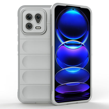 Xiaomi 13 Magic Shield TPU + Flannel Phone Case: Durable, Non-toxic, Easy Access, Stylish Design