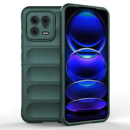 Xiaomi 13 Magic Shield TPU + Flannel Phone Case: Durable, Non-toxic, Easy Access, Stylish Design