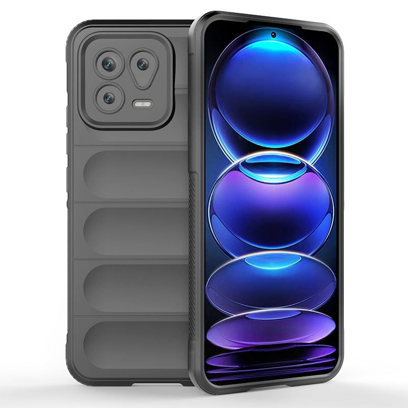 Xiaomi 13 Magic Shield TPU + Flannel Phone Case: Durable, Non-toxic, Easy Access, Stylish Design