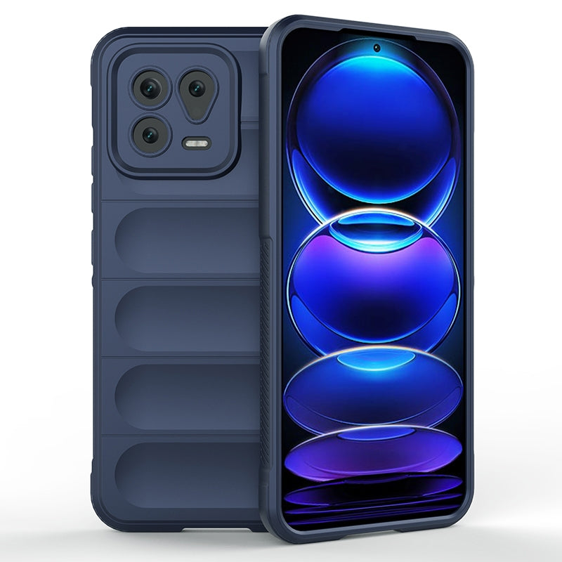 Xiaomi 13 Magic Shield TPU + Flannel Phone Case: Durable, Non-toxic, Easy Access, Stylish Design