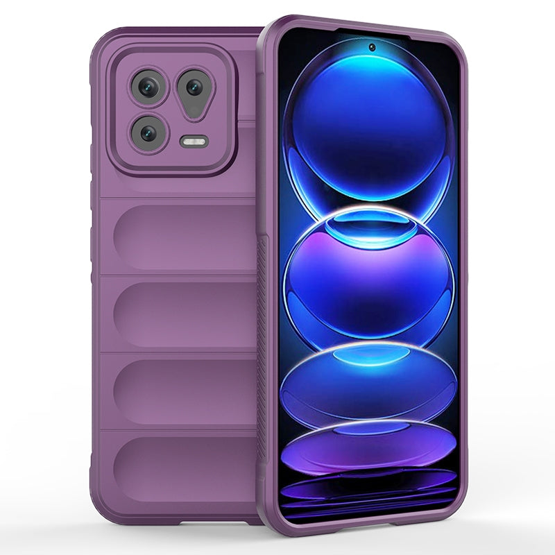 Xiaomi 13 Magic Shield TPU + Flannel Phone Case: Durable, Non-toxic, Easy Access, Stylish Design