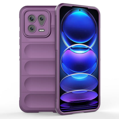 Xiaomi 13 Magic Shield TPU + Flannel Phone Case: Durable, Non-toxic, Easy Access, Stylish Design