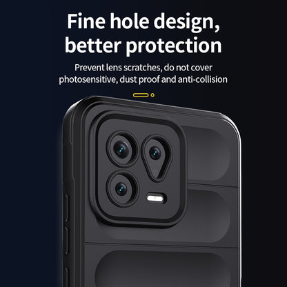 Xiaomi 13 Magic Shield TPU + Flannel Phone Case: Durable, Non-toxic, Easy Access, Stylish Design