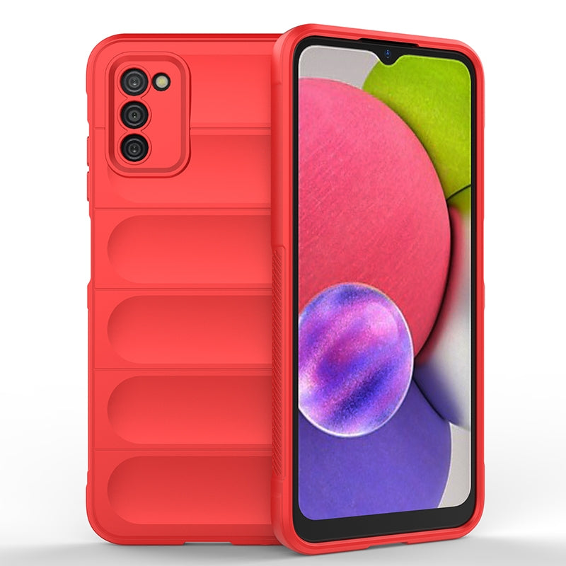 Samsung Galaxy A03s Magic Shield TPU + Flannel Phone Case: Durable, Non-toxic, Easy Access, Stylish Design