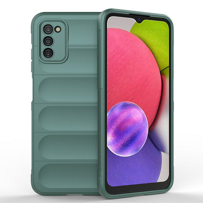 Samsung Galaxy A03s Magic Shield TPU + Flannel Phone Case: Durable, Non-toxic, Easy Access, Stylish Design
