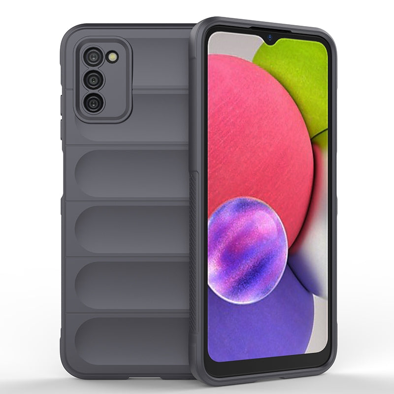 Samsung Galaxy A03s Magic Shield TPU + Flannel Phone Case: Durable, Non-toxic, Easy Access, Stylish Design