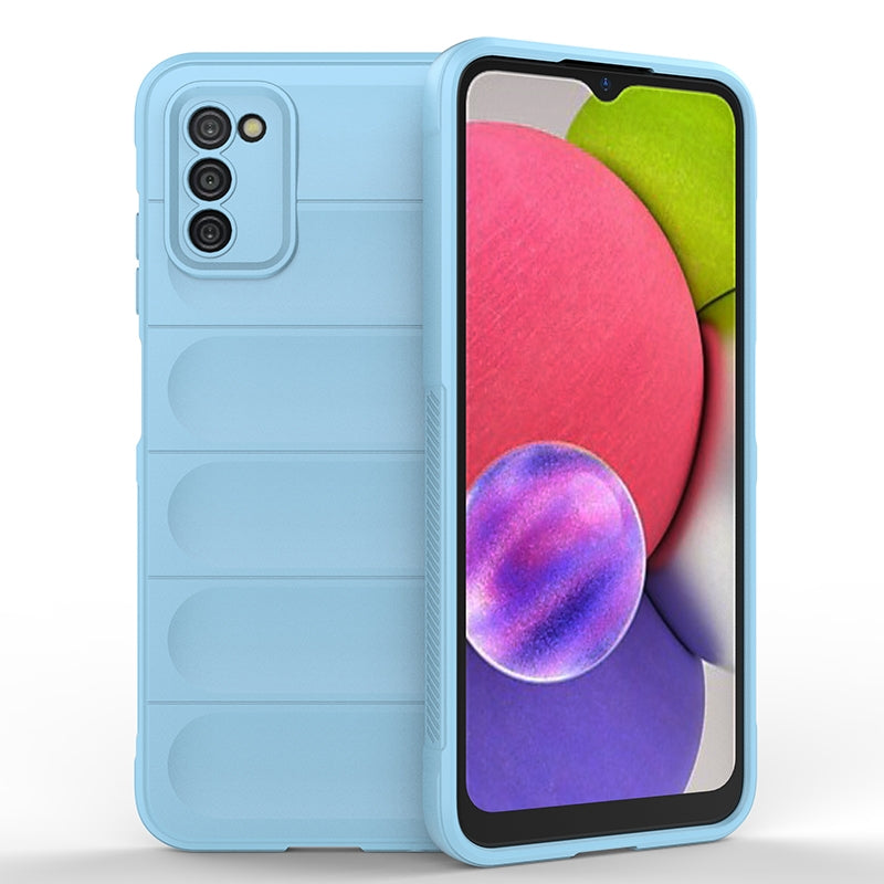 Samsung Galaxy A03s Magic Shield TPU + Flannel Phone Case: Durable, Non-toxic, Easy Access, Stylish Design